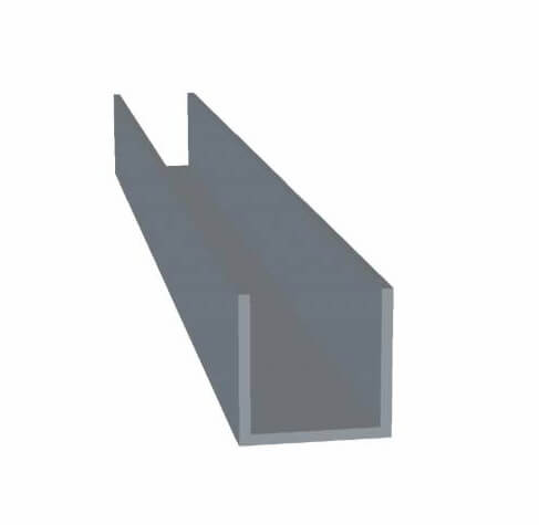 Aluminiums U-Profil 20 mm