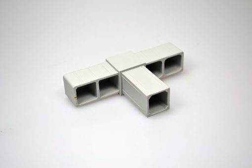 T- stykke 25 mm grå | Randers volieren
