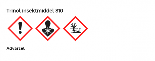 Trinol insektmiddel 810-faremaerkning | Randers Volieren