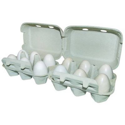 Æggebakke pap m/ låg til 2x6 æg | Randers volieren